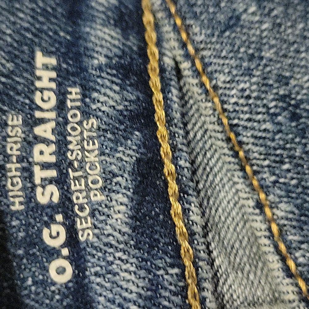 Old Navy San Francisco Women's High Rise O.G. Straight Denim Jeans Size 16 - Picture 8 of 10